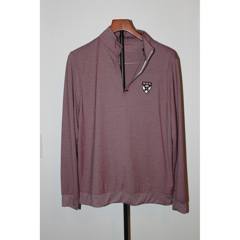 The Collection Harvard Business School HBS 1/4 Zip Pullover Burgundy Men's S NWT